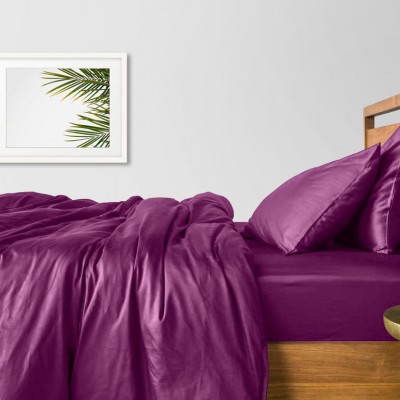 Комплект постельного белья сатин люкс «Сатин_Фиолет» Cosas