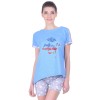 Комплект одежды «Usa» голубой (футболка шорты) Miss First