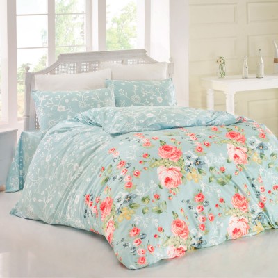 Комплект постельного белья ранфорс «Bouquet» голуб Light House
