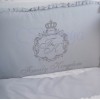 Комплект в кроватку с балдахином 7 предметов «Family Kingdom» серый