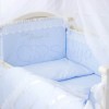 Комплект в кроватку с балдахином 7 предметов «Принц» голубой