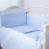 Комплект в детскую кроватку 6 предметов «Принц» голубой