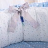 Комплект в овальную кроватку 7 предметов «Lucky Star» голубой