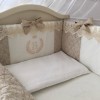 Комплект в кроватку с балдахином 7 предметов «De Lux» бежевый