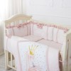 Комплект в детскую кроватку 6 предметов «Flamingo» пудра