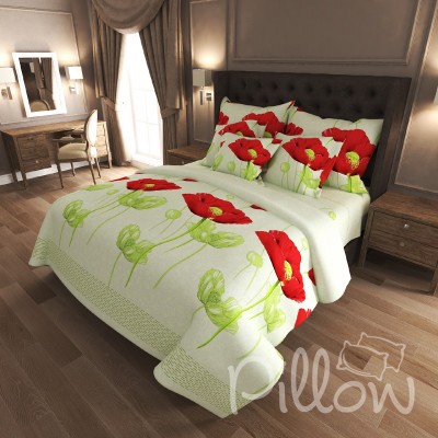 Комплект постельного белья бязь голд «n-4569-green» NazTextile
