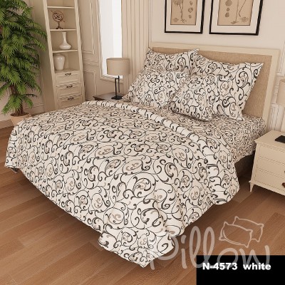 Комплект постельного белья бязь голд «n-4573-white» NazTextile