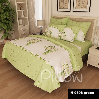 Комплект постельного белья бязь голд «n-0308-green» NazTextile