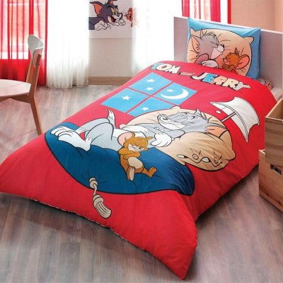 Детский комплект постельного белья ранфорс «Tom and Jerry Good Night» TAC