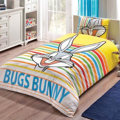 Детский комплект постельного белья ранфорс «Bugs Bunny Stripe» TAC