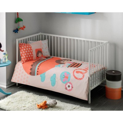 Детский комплект постельного белья ранфорс «Dora Baby» TAC