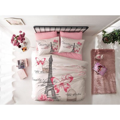Комплект постельного белья ранфорс «Giselle Pink» TAC