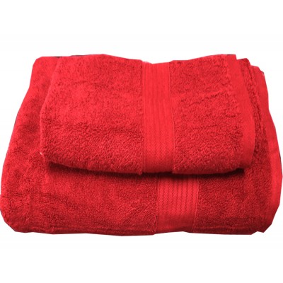 Набор махровых полотенец «Galata» красный | TAG