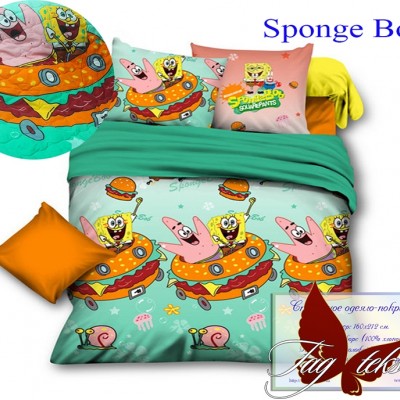 Стеганное покрывало-одеяло «Sponge Bob» TAG