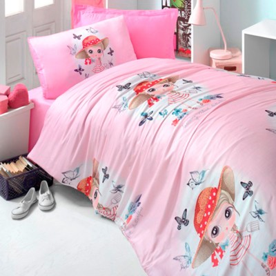 Комплект постельного белья ранфорс «Candy Girl» розовый Light House