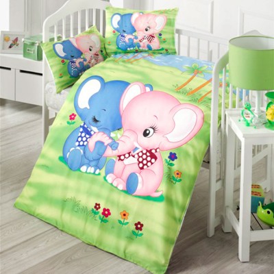 Детский комплект постельного белья ранфорс «Elephant» Light House