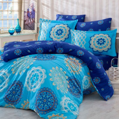 Комплект постельного белья сатин «Ottoman» семейный | голуб | Hobby