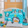 Детский комплект постельного белья поплин «Penguin» голуб Hobby