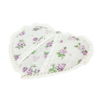 Прихватка с кружевом «Сердце-Lilac Rose» Прованс