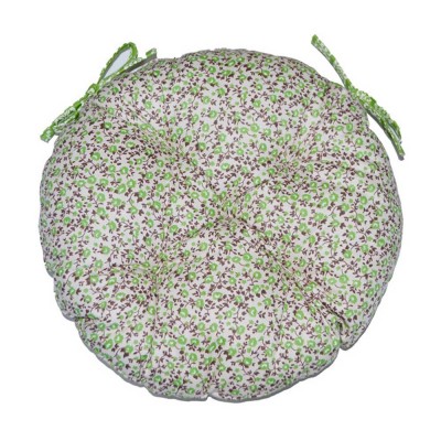 Подушка круглая на стул «Цветы-Олива» Прованс Классик