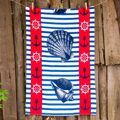 Полотенце пляжное велюр «Ocean Breeze» 75*150 | Lotus