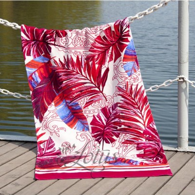 Полотенце пляжное велюр «Paradise Fusya» 75*150 | Lotus