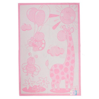 Одеяло детское «Жираф» 100*140 | розовый | Vladi