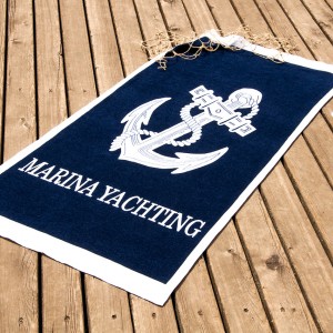 Полотенце пляжное велюр «Yachting» 75*150 | Lotus