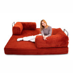 Бескаркасный диван (QP) Terracotta