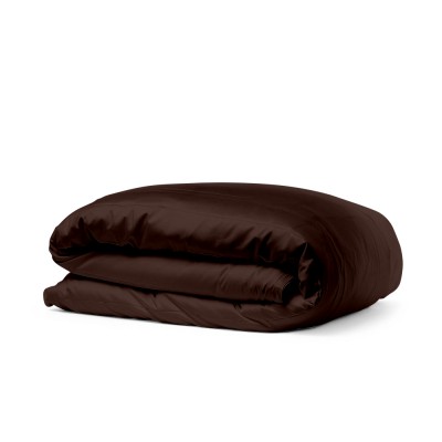 Комплект постельного белья сатин люкс «Шоколад_беж_240» евро Cosas