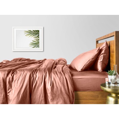 Комплект постельного белья сатин люкс «Беж_240» евро Cosas