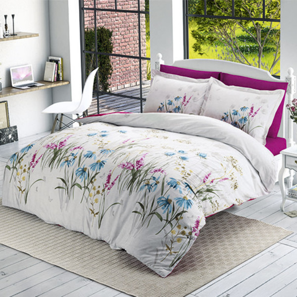Комплект постельного белья Halley Home ранфорс «Flower-v1»