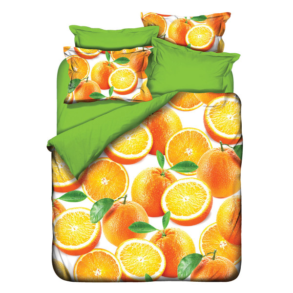 Постельное белье 3D Class бамбук «Orange» евро