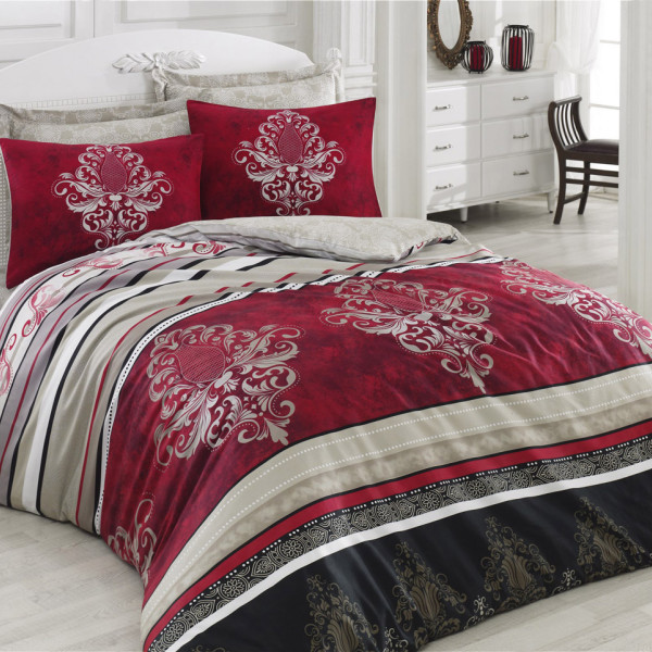 Постельное белье Cotton box Royal Saten «Asra Bordo»