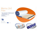 Матрас тонкий (жаккард) «Memo 2 в 1 Flex» Sleep&Fly mini
