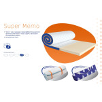 Матрас тонкий (жаккард) «Super Memo» Sleep&Fly mini