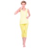 Комплект одежды «Cella» желтый (майка капри) Miss First