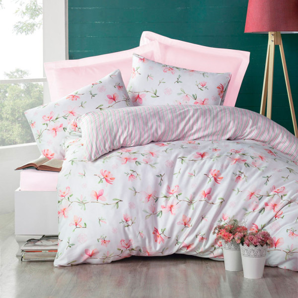 Комплект постельного белья ранфорс «Magnolia» Luoca Patisca