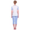 Комплект одежды «Butterfly» голубой (футболка капри) Miss First