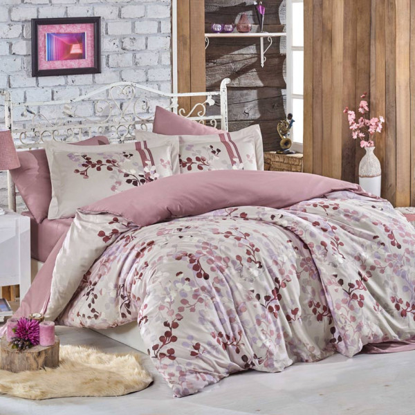 Комплект постельного белья сатин «Exclusive Sateen Irma» бежевый | Hobby