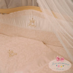 Комплект в детскую кроватку 6 предметов «Вaby chic» кофейный