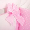 Комплект в кроватку с балдахином 7 предметов «Smile» розовый