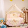 Комплект в кроватку с балдахином 7 предметов «Tiny Love» розовый