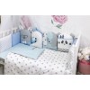 Комплект в детскую кроватку 6 предметов «Chudiki standart» голубой