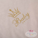 Комплект в кроватку с балдахином 7 предметов «Вaby chic» жемчужный