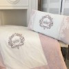 Комплект в кроватку с балдахином 7 предметов «Elegance» пыльная роза