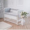 Комплект в детскую кроватку 6 предметов «Family Kingdom» серый