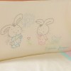 Комплект в детскую кроватку 6 предметов «Funny Bunny» розовый
