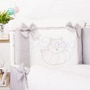 Комплект в кроватку с балдахином 7 предметов «Smile» серый