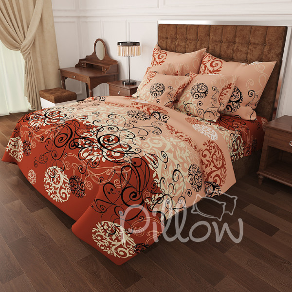Комплект постельного белья бязь голд «n-0336-brown» NazTextile